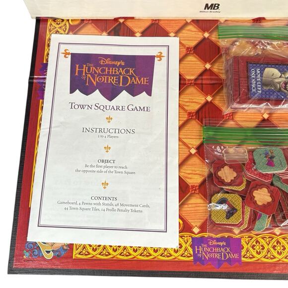 VTG 1995 Disney The Hunchback of Notre Dame Town Square Board Game 100% COMPLETE - Picture 15 of 16